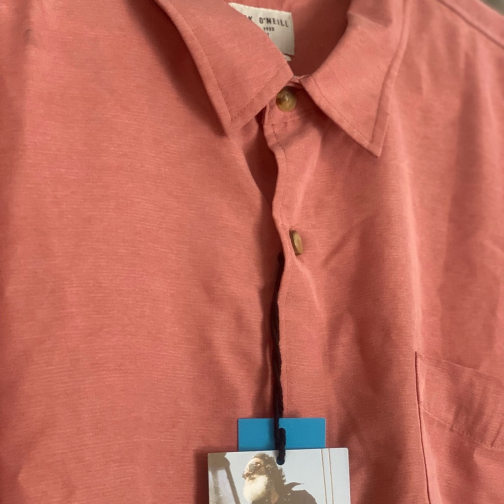 O'Neill Men's Salmon Button Down Shirt